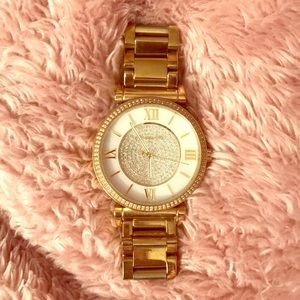 Gold Micheal Kors watch